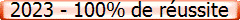 2023 - 100% de réussite